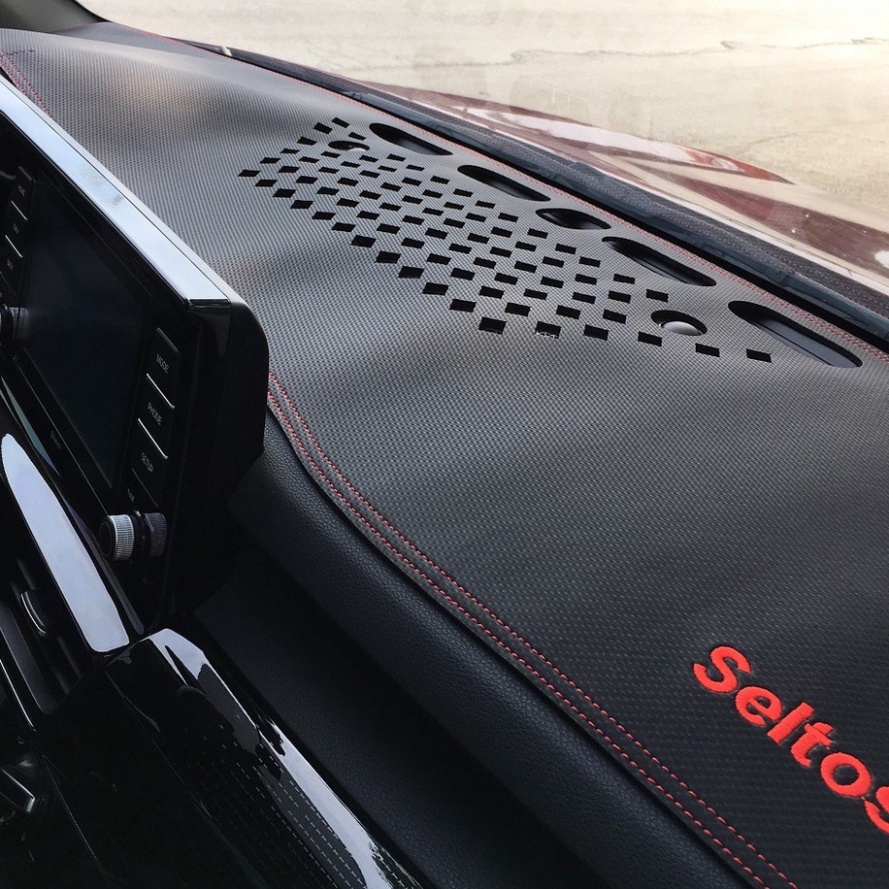 Thảm Taplo - Đủ xe KiA - Nhung hoặc Da Carbon Cacbon