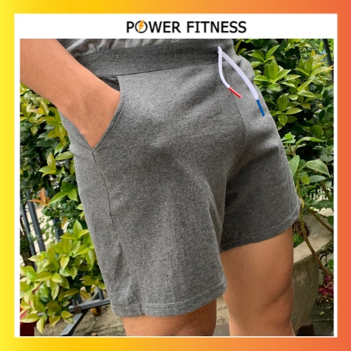 Quần short nam đùi nam quần thun nam nữ ống rộng đẹp thun tăm Power Fitness