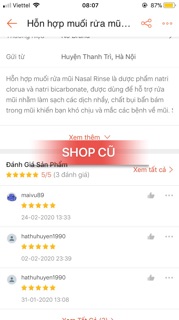 Muối rửa mũi Nasal Rinse ( Hộp 25 gói )