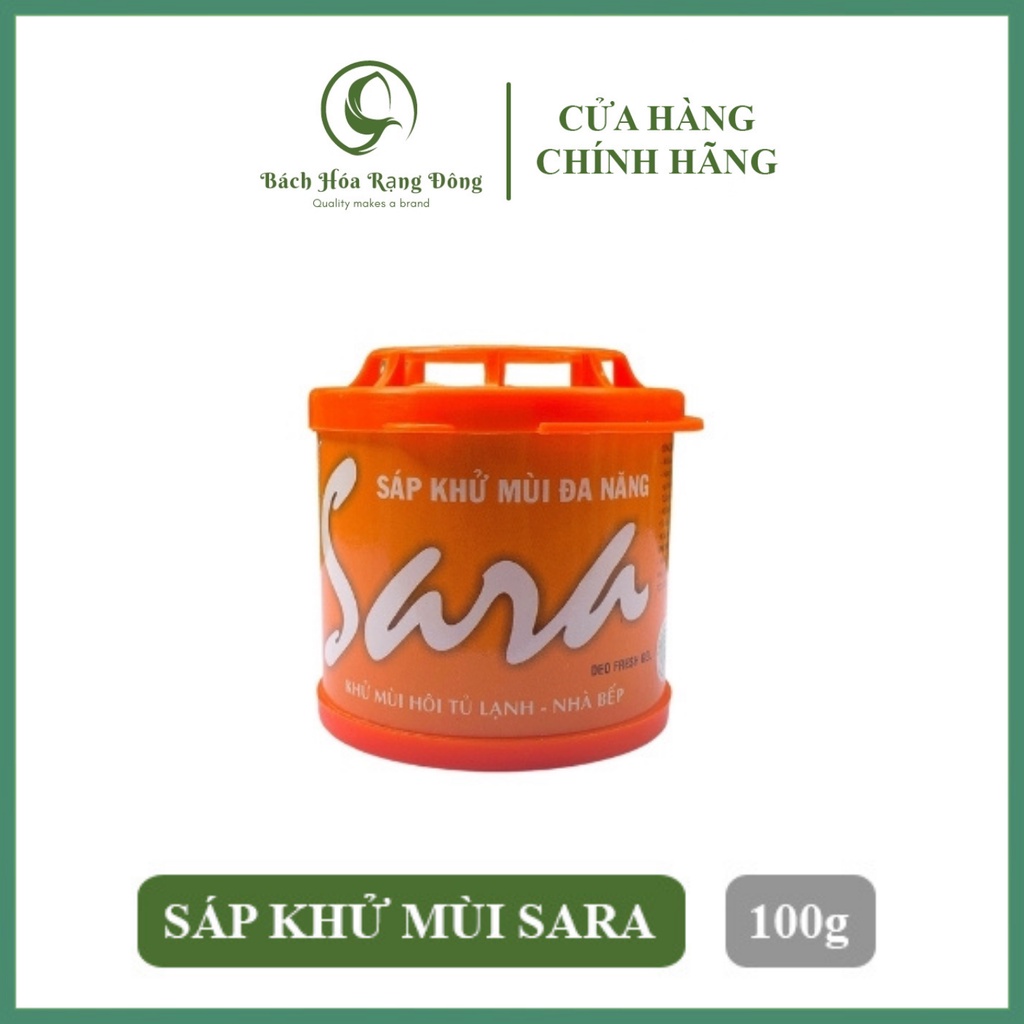 Sáp Khử Mùi Đa Năng Sara 100g Sáp Thơm Khử Mùi Giúp Khử Mùi Hôi Trong Tủ Lạnh, Nhà Bếp, Nhà Vệ Sinh...