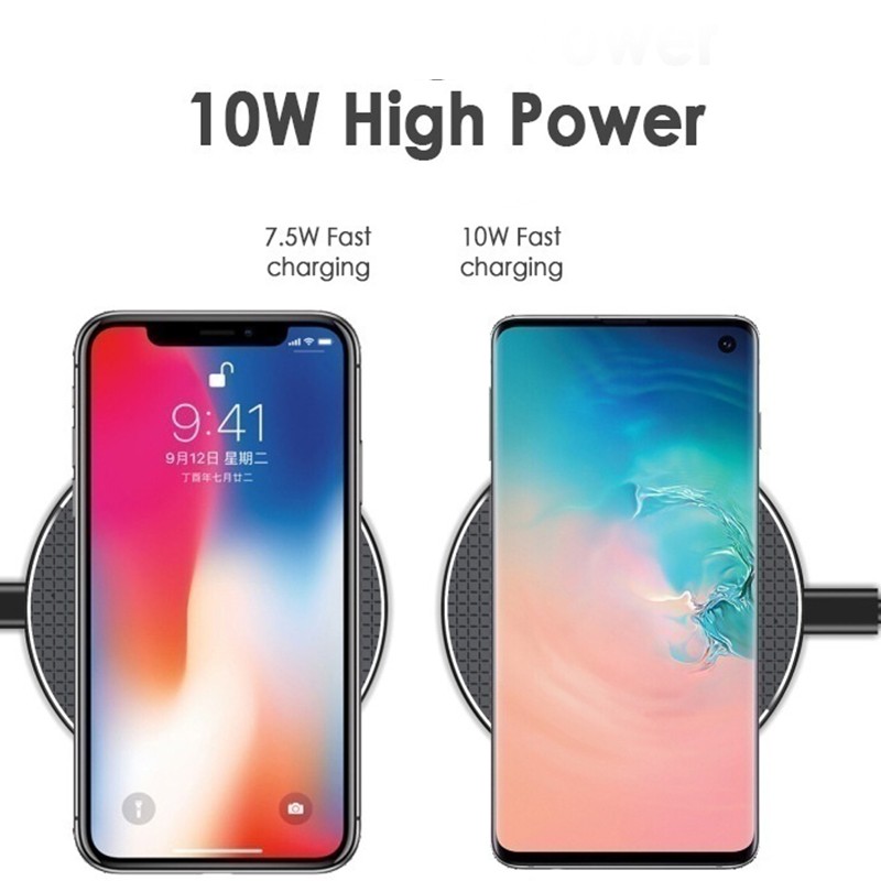 Đế Sạc Nhanh Không Dây 10w Cho Iphone 11 Xs Max X Xr 8 Plus