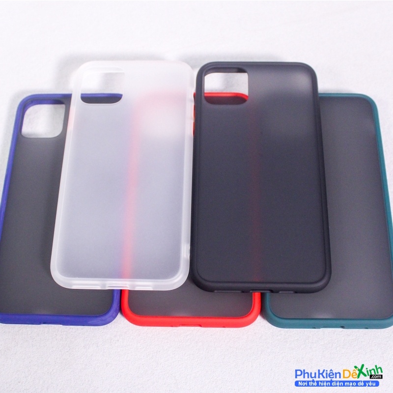 CHÍNH HÃNGỐp lưng nhám chống bám vân tay viền màu chống shock Likgus IPHONE 7 8 plus / x xs xr / max / 11 / pro