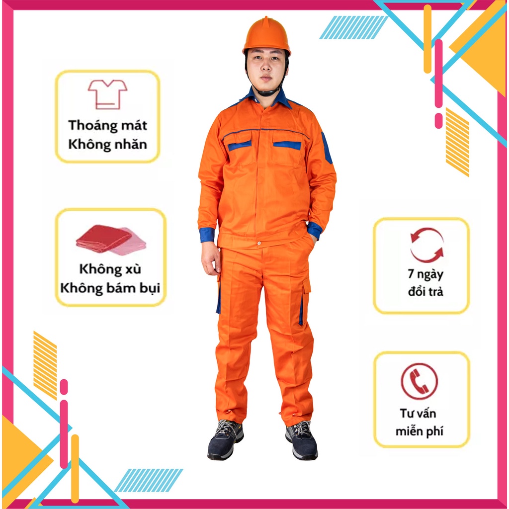Quần áo công nhân thợ điện – đồng phục bảo hộ lao động - CHẤT LƯỢNG CAO CNS21
