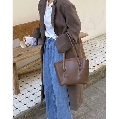Larosabyh: Túi xách nữ lớn màu vintage bỏ vừa laptop và tài liệu giấy A4 [TX026]