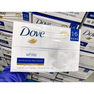 Xà bông cục Dove white dưỡng ẩm và làm trắng da hàng Mỹ