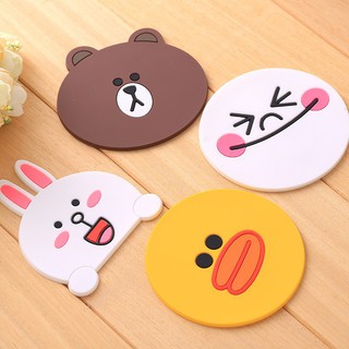 Lót cốc thiết kế Linefriends dễ thương