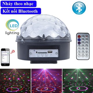 Đèn Nháy Theo Nhạc có Kết Nối Bluetooth, Đèn Bar, Đèn Vũ Trường LED 7 Màu