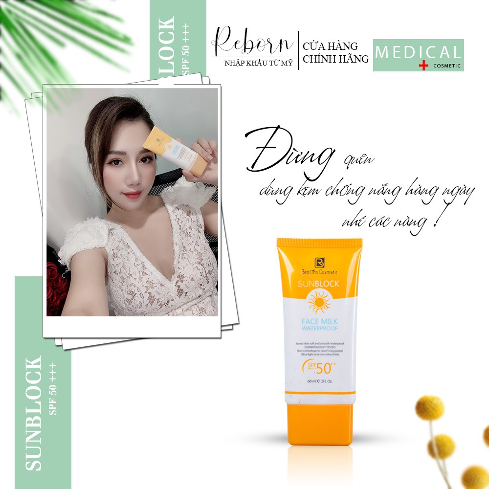 Kem chống nắng - sunblock REBORN 60ml