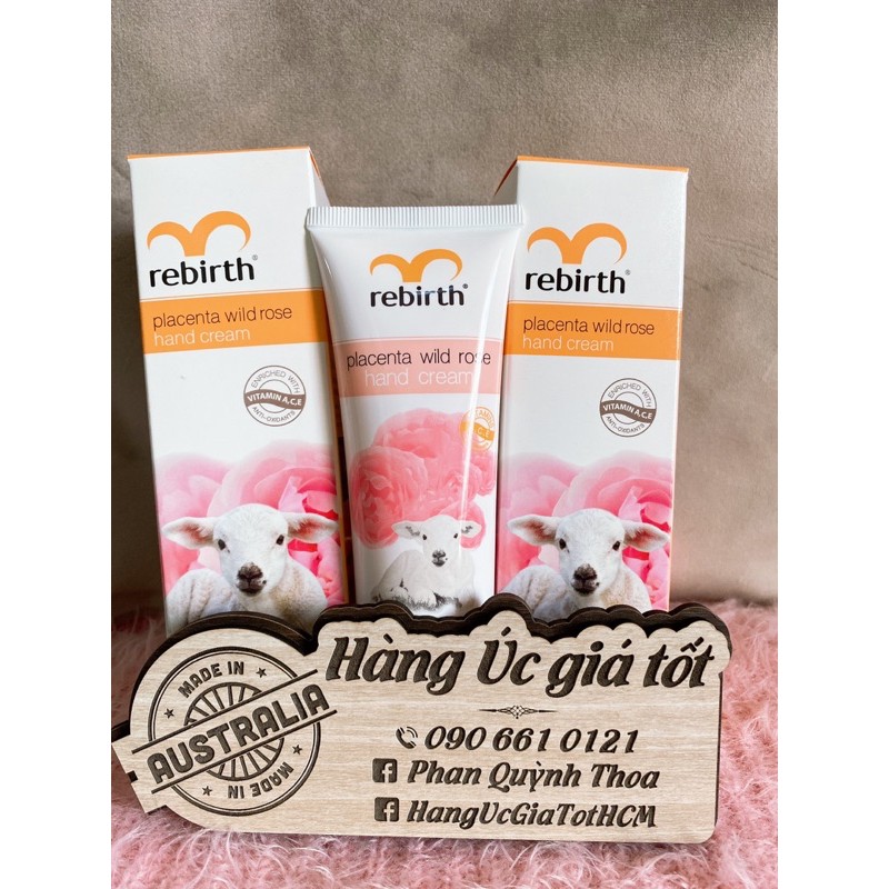 Kem dưỡng da tay Rebirth Placenta Wild Rose Hand Cream (75ml) Úc | BigBuy360 - bigbuy360.vn