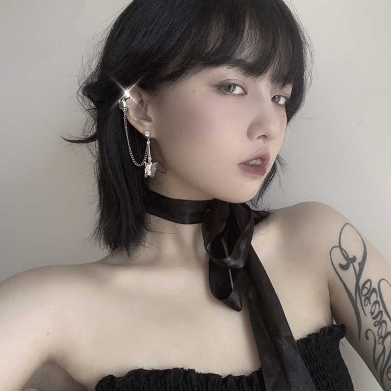 Hoa tai dạng chuỗi mặt hình bươm bướm thời trang