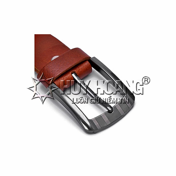 Thắt lưng nam Huy Hoàng da bò cỡ lớn màu da, đen, nâu HP4101-02-03