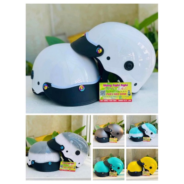 Nón bảo hiểm loại tốt gắn 3 ốc - bảo hành 12 tháng