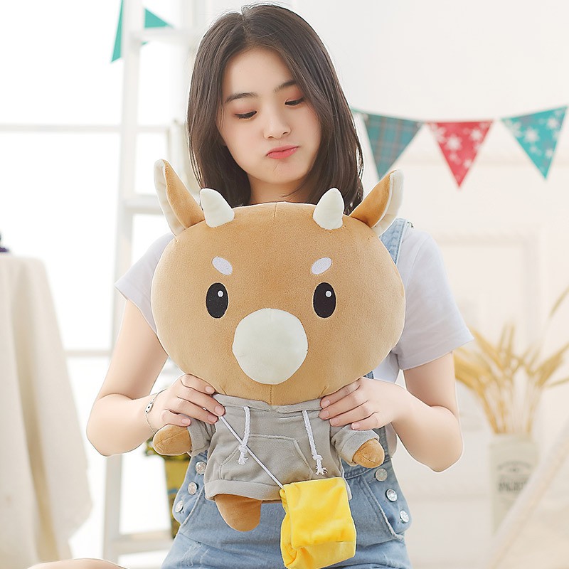 Thú Nhồi Bông Bò Chăm Chỉ Đáng Yêu (30CM---&gt;100CM)