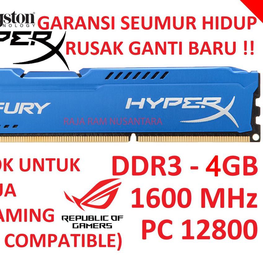 Chuột Gaming Kingston Hyperx Fury Ddr3 4gb Ram 1600mhz 12800 Ram Pc Ddr3 4gb