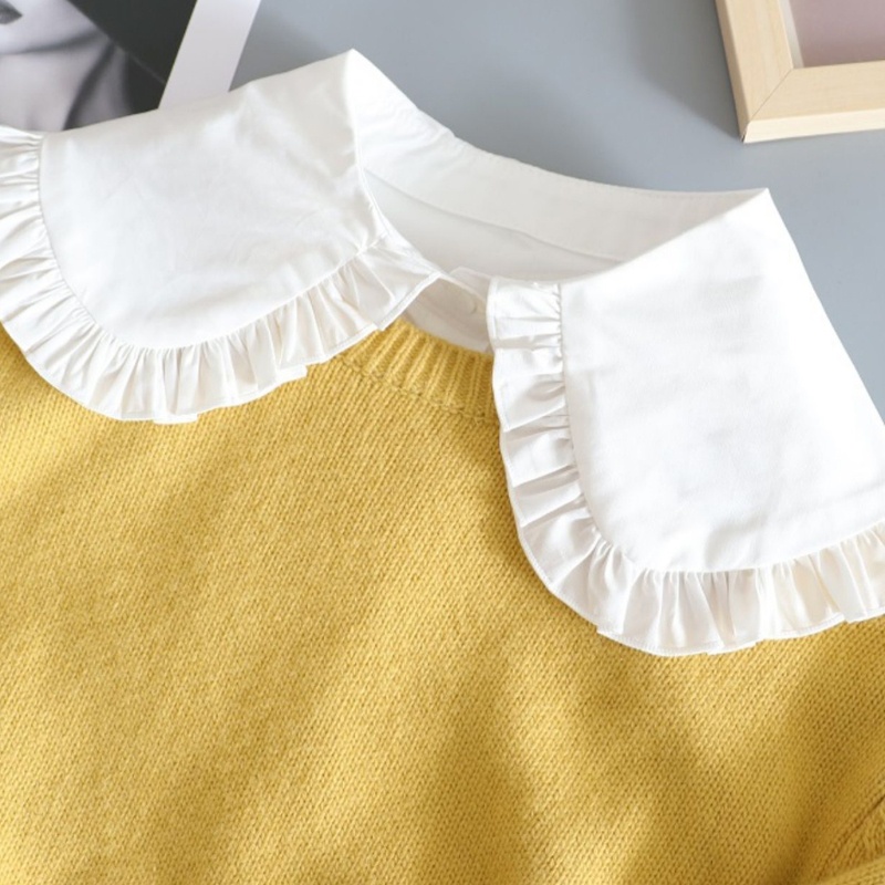 Cổ Áo Giả Bèo Nhún Cỡ Lớn Phong Cách Lolita Ngọt Ngào Cho Búp Bê