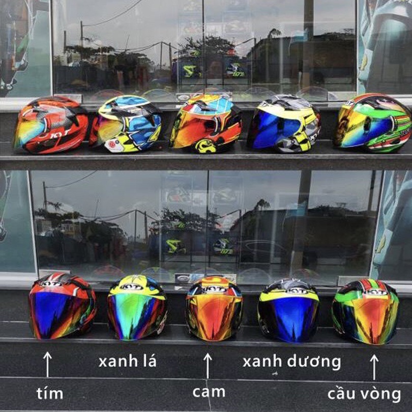 [CHÍNH HÃNG] Kính mũ bảo hiểm KYT 3/4 VENOM đủ màu