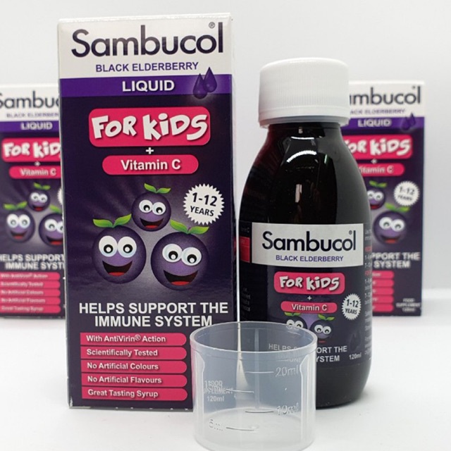 Sambucol - Siro tăng đề kháng Sambucol Black Elderberry Liquid