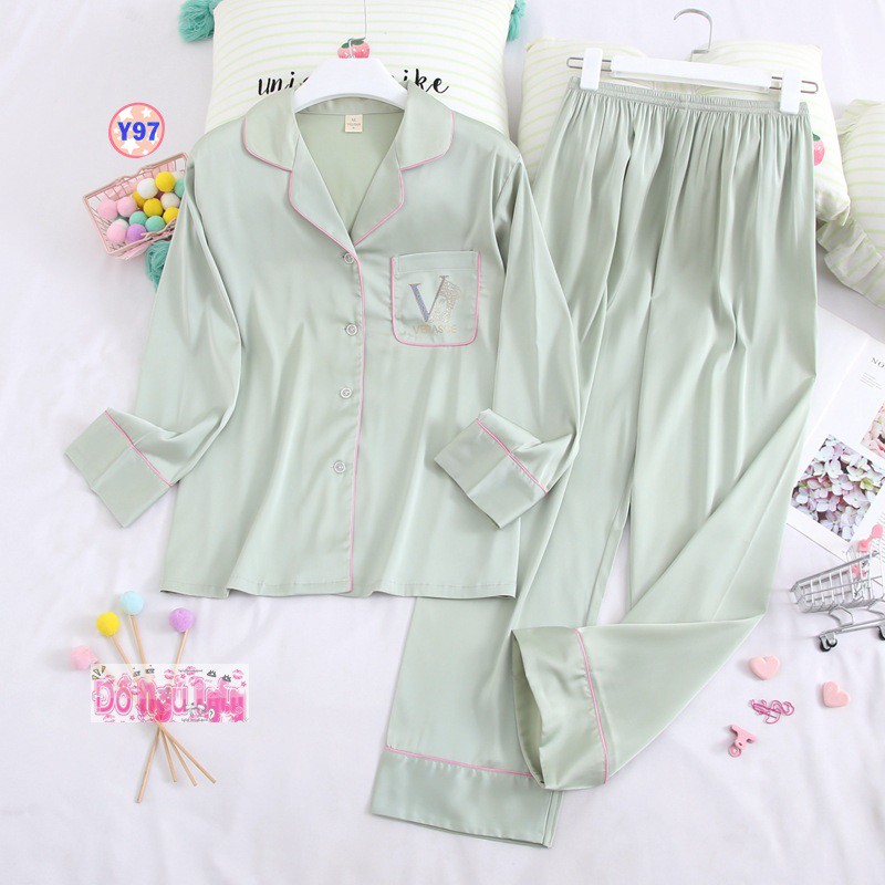 Pijama Lụa Dài Tay Cao Cấp Y97