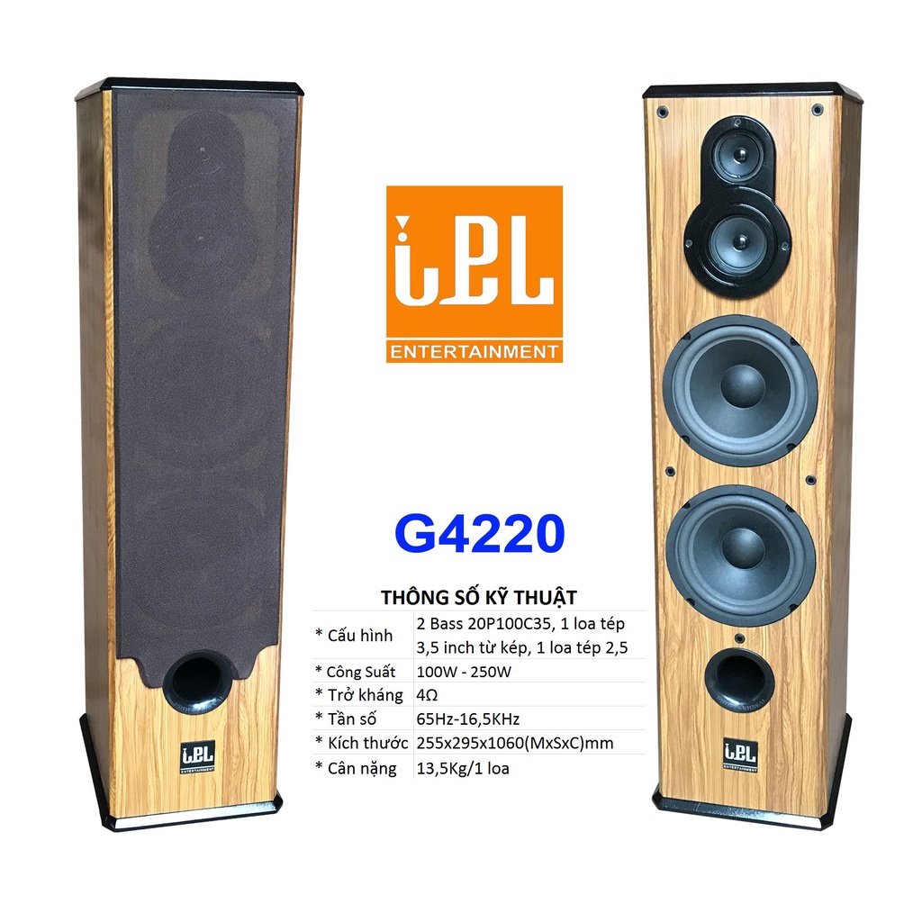 Loa cây Karaoke Gia đình IPL G4220 4 bass 20, chất lượng cao, CL-460