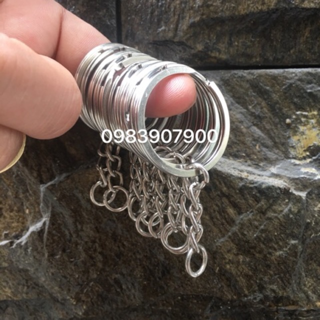 Khoen móc khoá dẹp loại tốt size 3cm