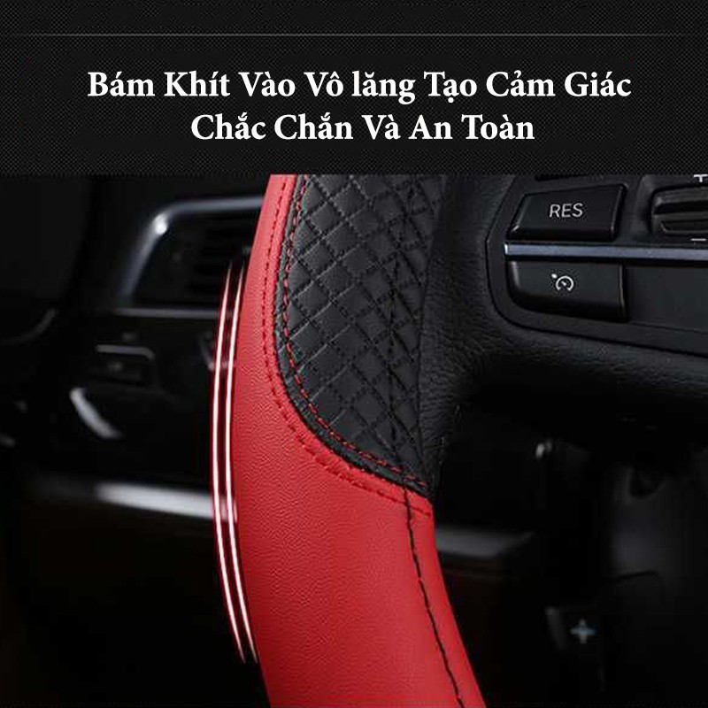 Bọc Vô Lăng - Bọc vô Lăng Da Pu Cao Cấp Phù Hợp Cho Các Loại Xe Đủ Màu Lựa Chọn