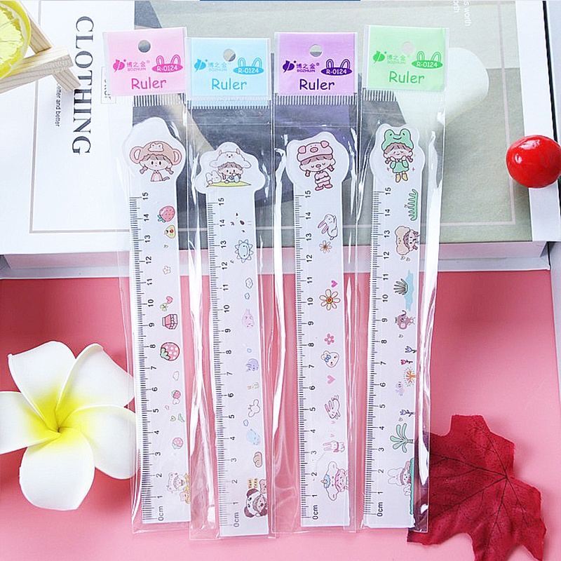 Thước Thẳng 15cm Họa Tiết Dễ Thương Dành Cho Học Sinh
