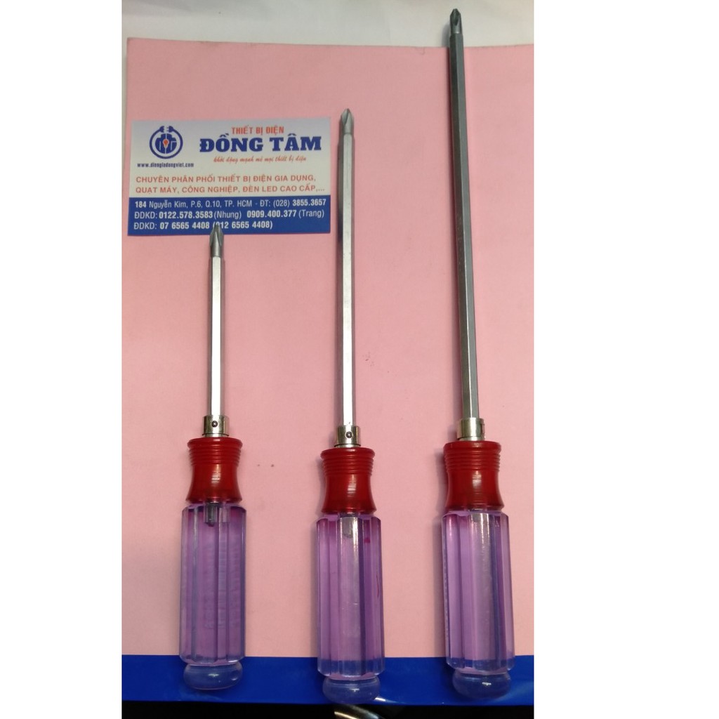 (HÀNG TỐT) TUA VÍT 2 ĐẦU CÁN TRONG  GỒM ĐẦU BAKE (+) ĐẦU DẸP (-),TIỆN LỢI ,TIẾT KIỆM.