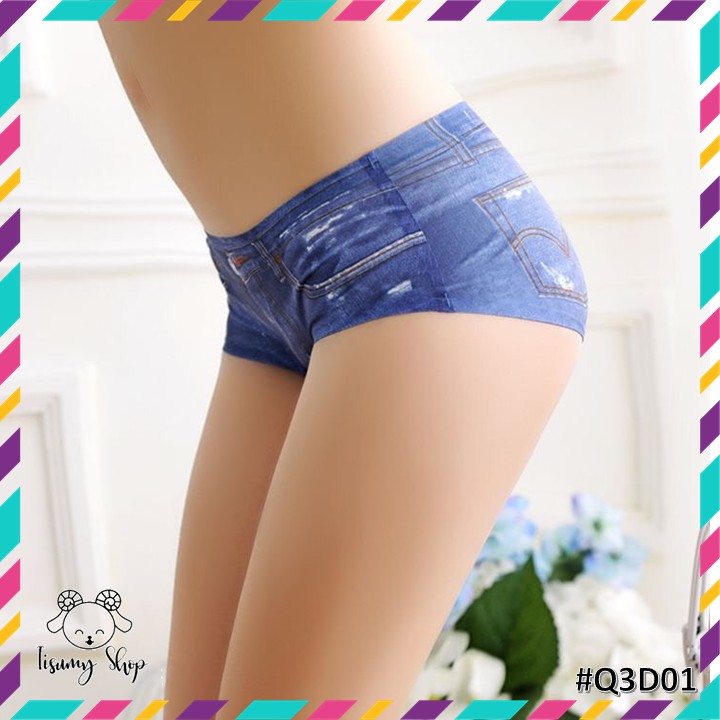 Quần lót su nữ HUMYHAPO họa tiết Jean 3 màu freesize