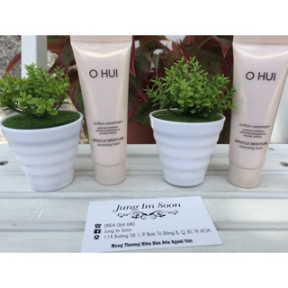 Sữa Rửa Mặt Dưỡng Ẩm Mini Ohui Miracle Moisture Cleansing Foam