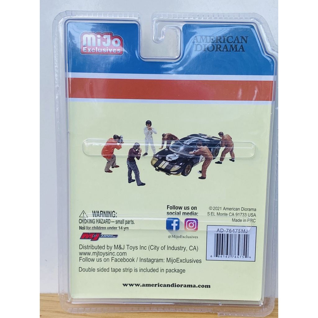 Bộ nhân vật Figure American Diorama RACE DAY tỉ lệ chuẩn 1/64 FULL METAL