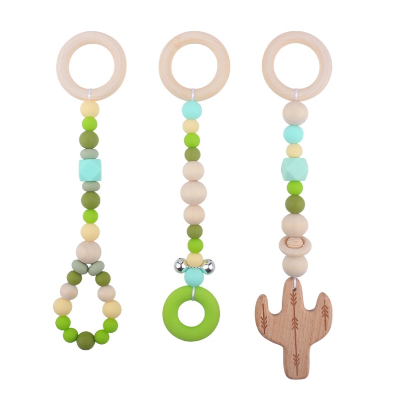 Bộ 3 Đồ Chơi Lục Lạc Treo Xe Đẩy Em Bé Sơ Sinh