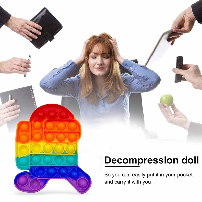 Móc Khóa Hình Robot Chạy Bộ Mini Màu Sắc Cầu Vồng