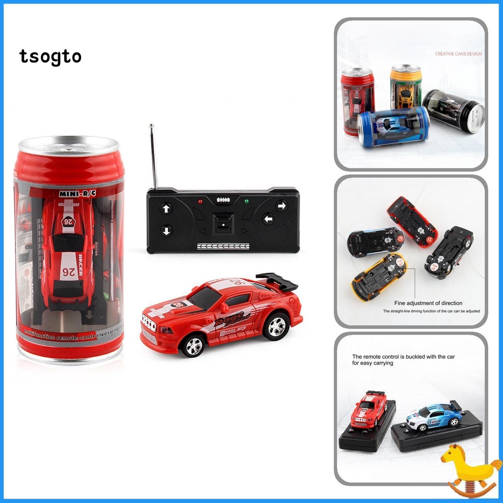 Mô hình xe hơi điều khiển từ xa mini thiết kế hình lon coca thích hợp cho bé