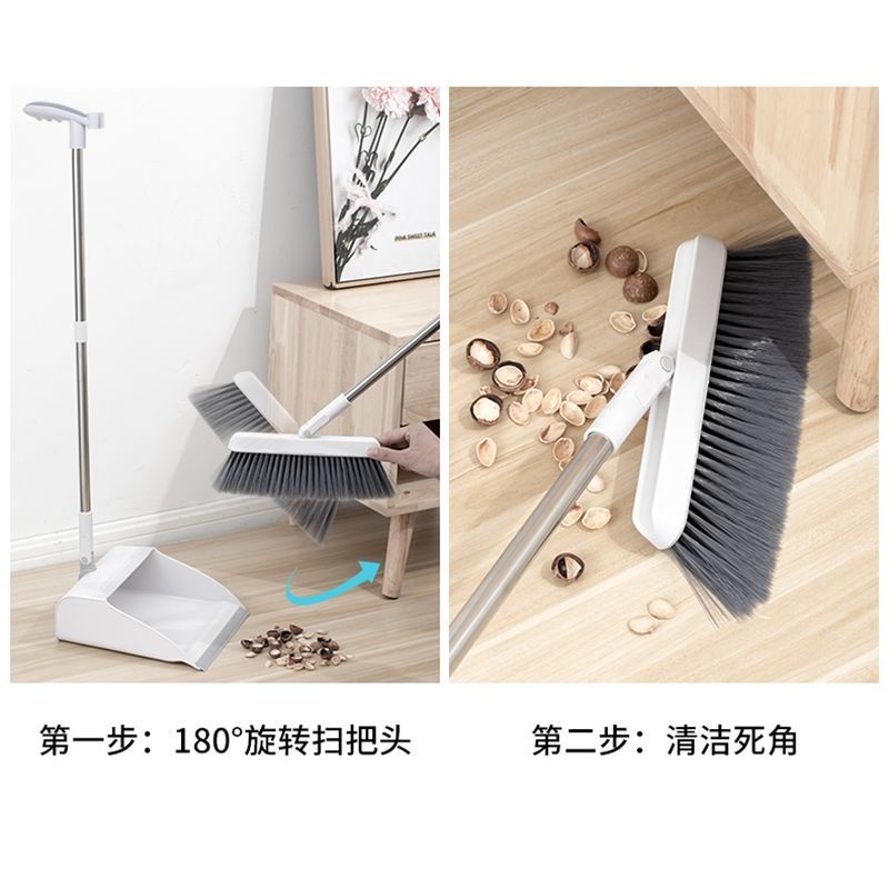 Bộ chổi và đồ hốt rác chống dính có thể gấp gọn tiện dụng