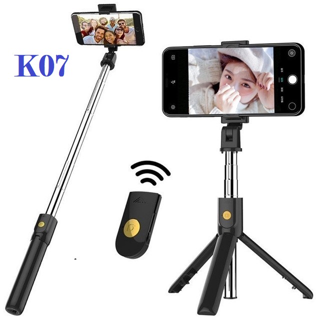Gậy Chụp Hình Đa Năng 3 Chân Tripod K07 Kèm Remote Bluetooth - Chân Chụp Hình Selfie K07