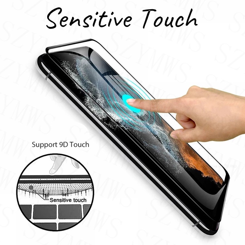 Kính Cường Lực Cong Bảo Vệ Màn Hình Điện Thoại Samsung S23 S22 Ultra Samsung Galaxy S20 Plus Ultra