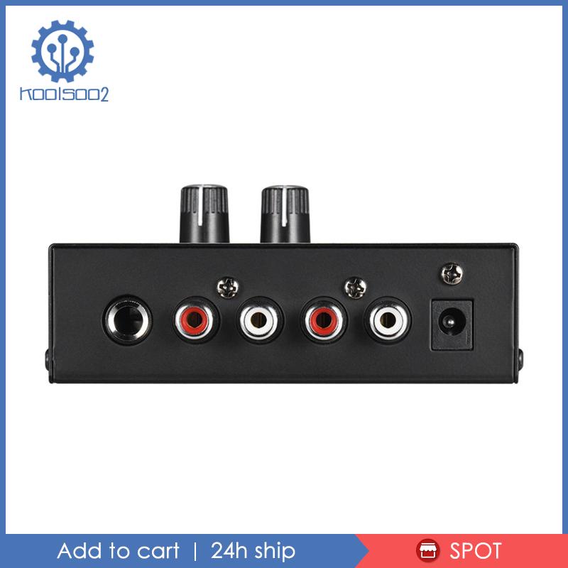 [Koolsoo2] Pp500 Phono Nút Xoay Điều Khiển Âm Thanh Nổi Điện Tử Mini