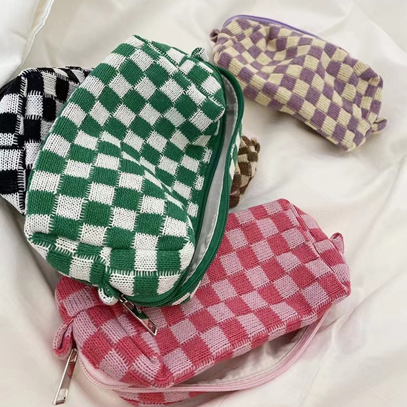 Túi Đựng Bút / Mỹ Phẩm Cỡ Lớn Phong Cách Hàn Quốc Tiện Dụng