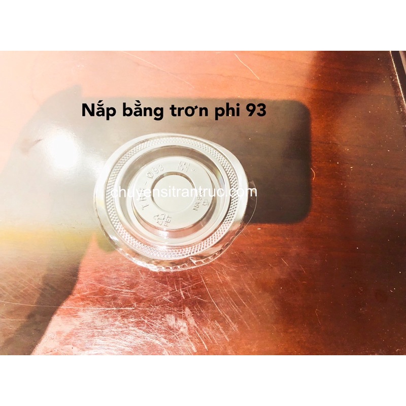 [ BÁN RỜI] Combo 50 nắp ly nhựa ( nắp bằng, nắp cầu, nắp gấu) phi 93mm