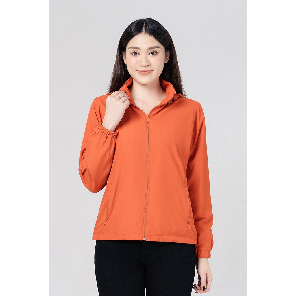 Áo gió nữ 2 lớp dày dặn lót tricot mũ rời tiện dụng Luperi chất liệu ripstop chống thấm cản gió chống tia UV LUAG01