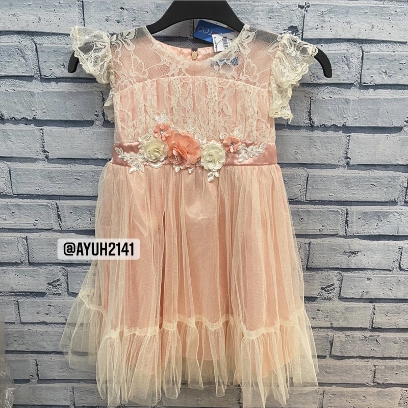 Đầm Dạ Hội Đính Hoa Cho Bé Gái Từ 4-12 Tuổi