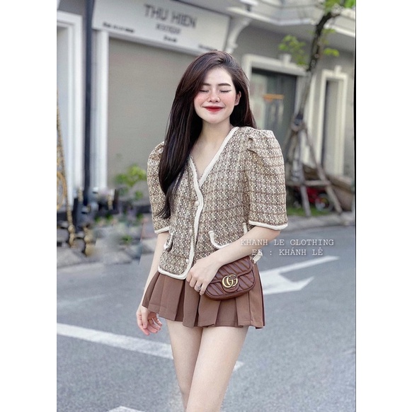 áo nâu dạ sweet