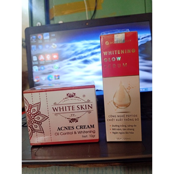 Serum Rose Beaty white  SKin căn bóng , trắng mịn 30 ml