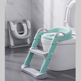 BỆ NGỒI THU NHỎ BỒN CẦU CHO BÉ có thang trèo, bậc thang bồn cầu, bệ thu hẹp bồn cầu