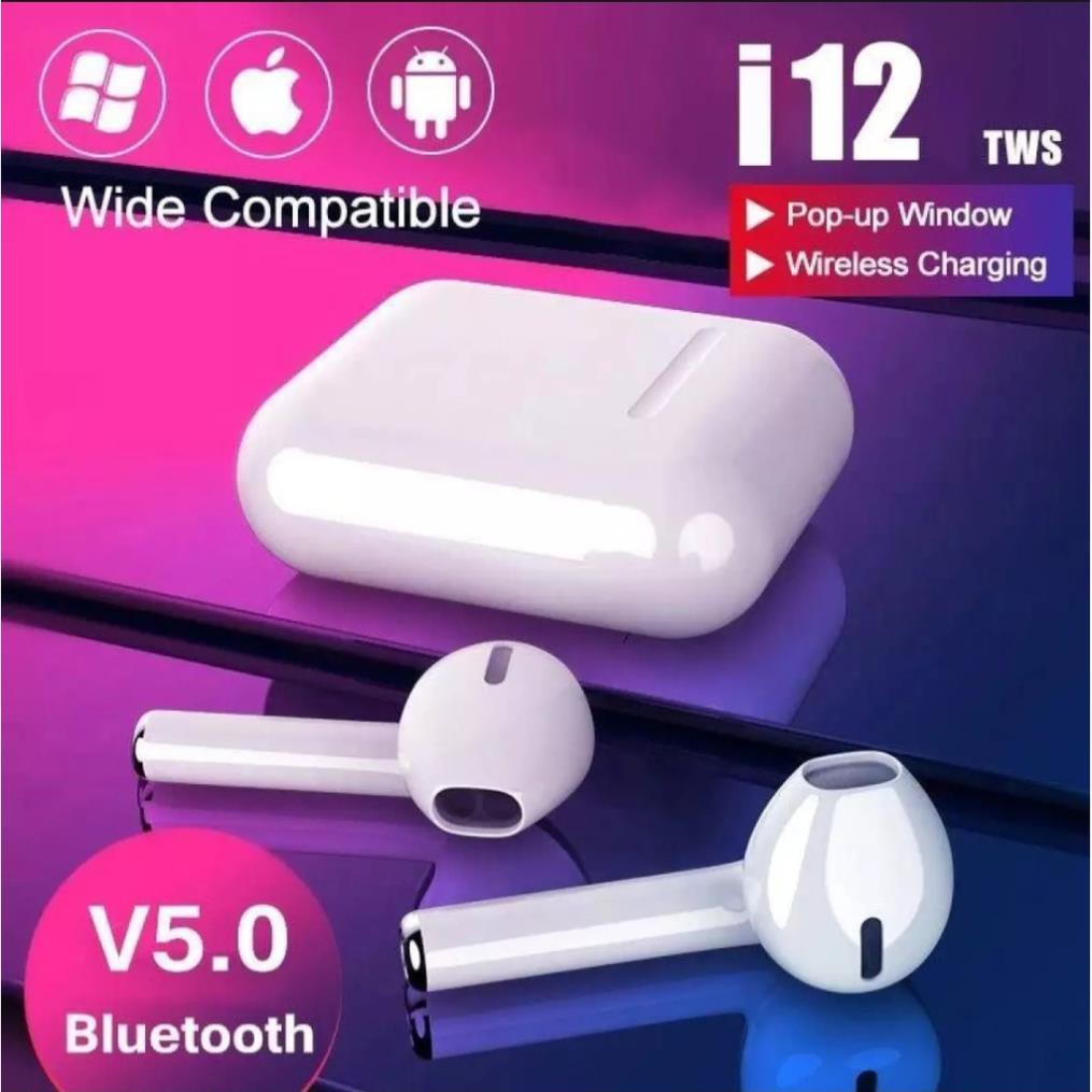 Tai Nghe Bluetooth Airpods i12 Pro TWS Inpods - Cảm Biến Vân Tay Giá Rẻ Love.Case