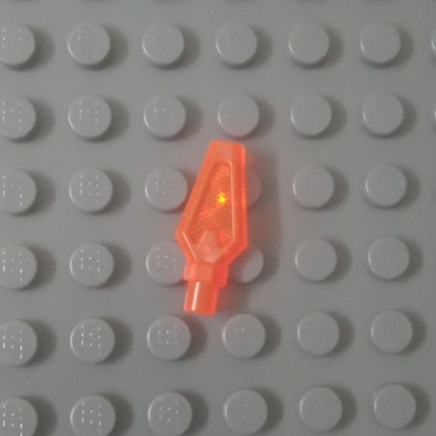 Lego Minifigure, Weapon Spear Tip Màu Trans-Neon Orange