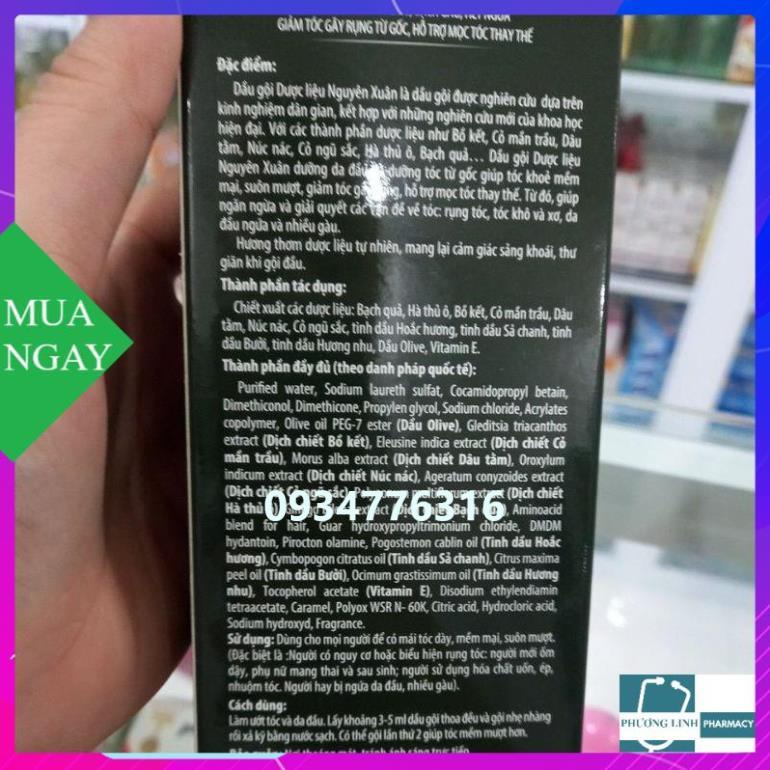 dầu gội dưỡng tóc nguyên xuân chai có vòi