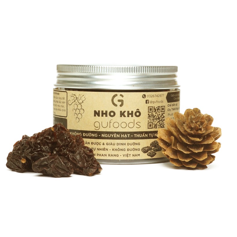 [Mã GROSALE2703 giảm 8% đơn 250K] Nho khô GUfoods - Không đường, nguyên hạt, thuần tự nhiên | BigBuy360 - bigbuy360.vn