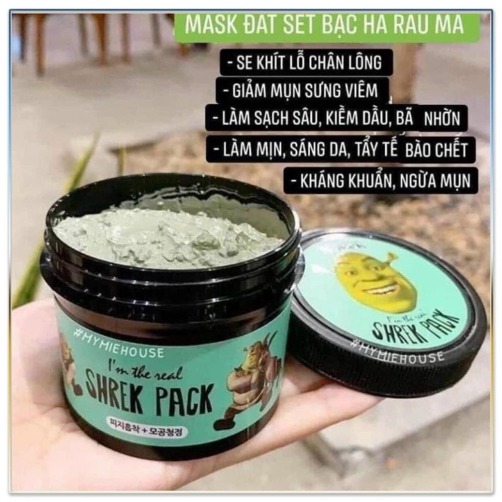 Mặt Nạ Đất Sét Bạc Hà MaskI'm the real  Shrek Pack 110g