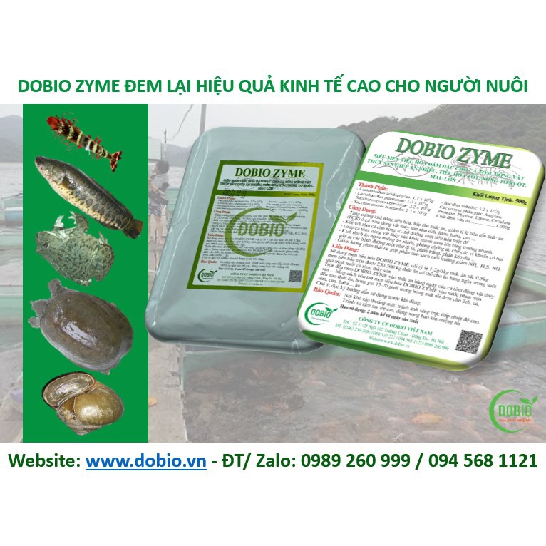 DOBIO ZYME GÓI 500GR DOPA SIÊU MEN TIÊU HÓA ĐẬM ĐẶC CHO THỦY SẢN CÁ TÔM DẠNG BỘT